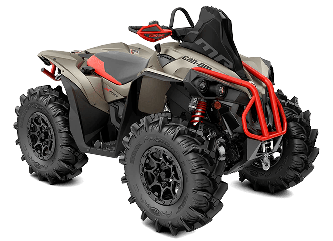 Квадроцикл Can-Am Renegade XMR 1000R Liquid Titanium Can-Am Red 2022