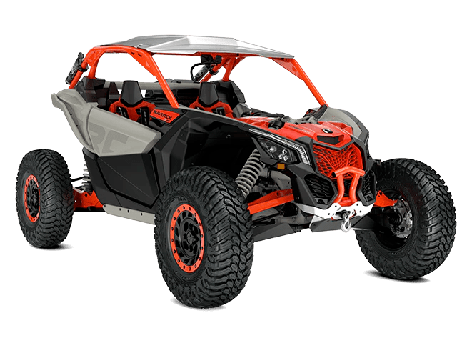 ORV-SSV-MY22-MaverickX3-XRC72-TurboRR-Chalk-Grey-Magma-Red 2022