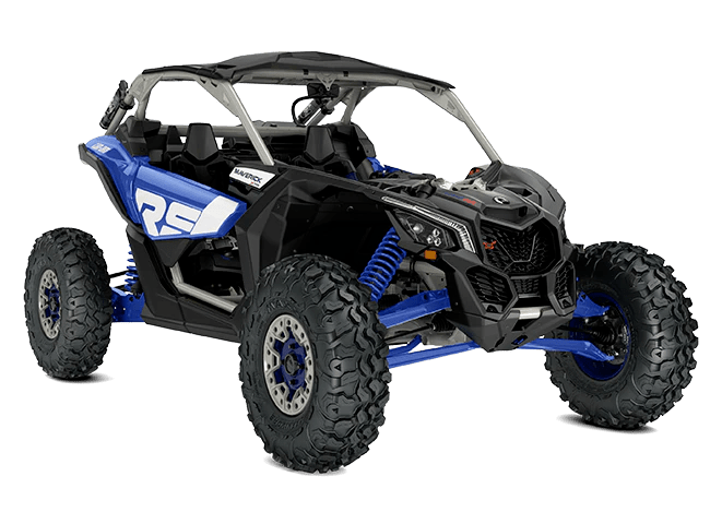 ORV-SSV-MY22-MaverickX3-XRS-TurboRR-Intense-Blue-Carbon-Black-Chalk-Grey 2022