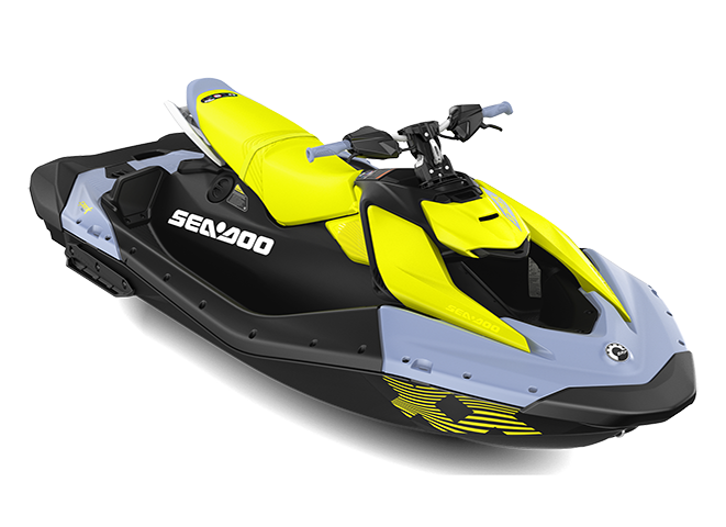Гідроцикл SPARK 3up iBR SS TRIXX 90 Vapor Blue Neon Yellow 2024