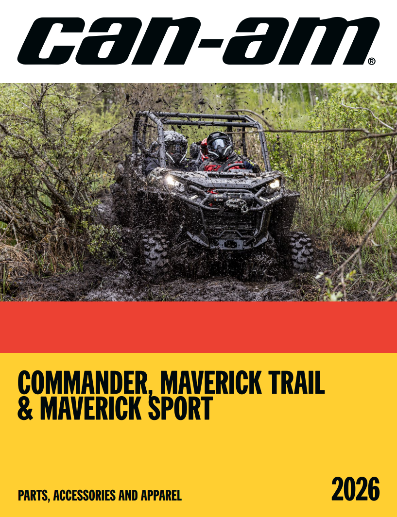 Каталог аксесуарів Can-Am Commander, Maverick Trail & Sport 2026