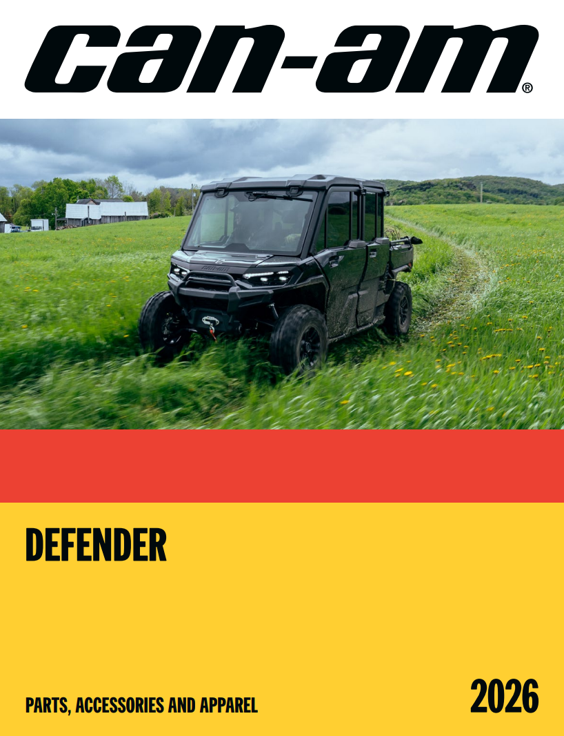 Каталог аксесуарів Can-Am Defender 2026