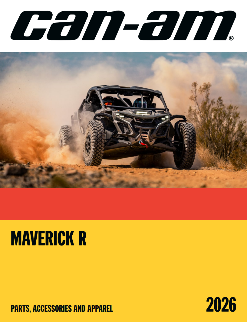 Каталог аксесуарів Can-Am Maverick R 2026