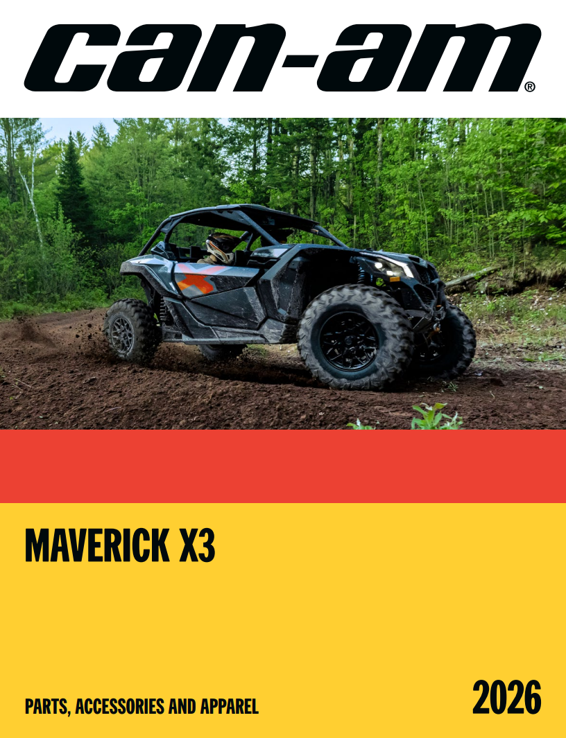 Каталог аксесуарів Can-Am Maverick X3 2026