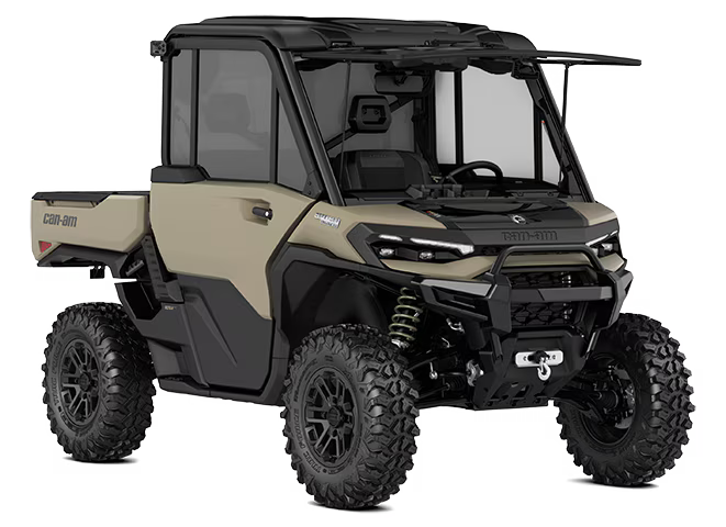 Мотовсюдихід Defender Limited HD11 2026 — Desert Tan & Carbon Black
